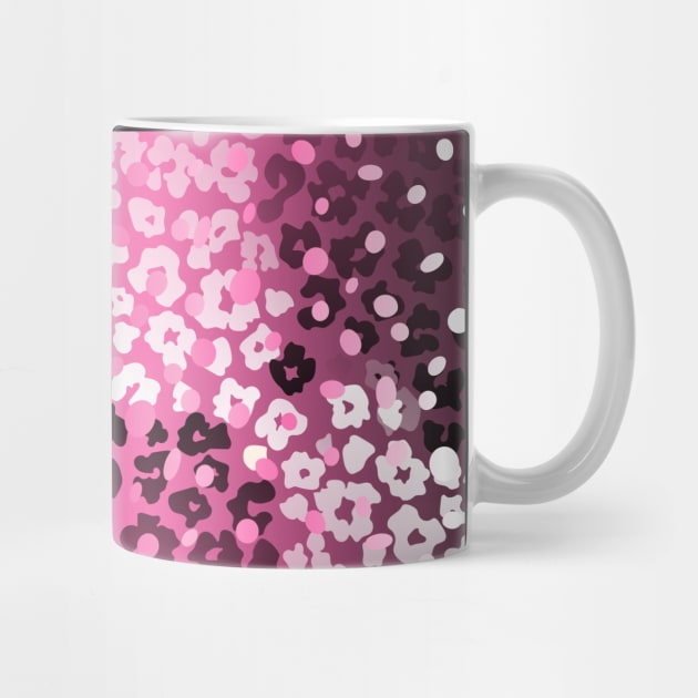 Colourful gradient unique flowers leopard stripes abstract modern 277 Pattern by dvongart